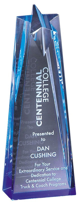 BLUE STAR ACRYLIC BLUE 10"